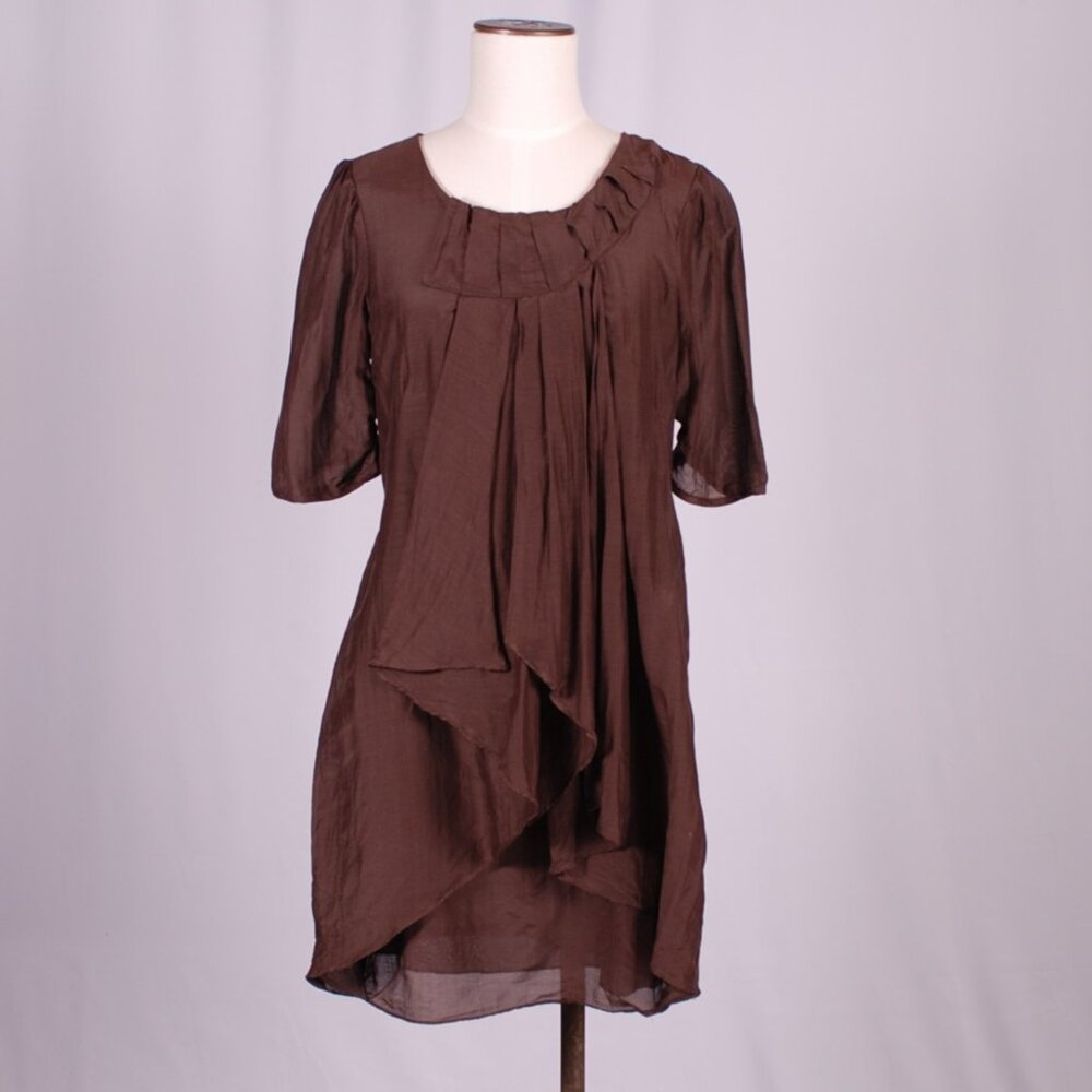 EUC Esley Tiered Brown Dress, Sz - M